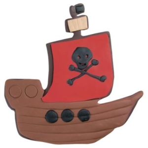 Piratenschiff Ausstecher 10 cm